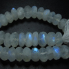 Huge Size - 7 - 8 mm - 8 inches So Gorgeous Rainbow Moonstone Micro Faceted Rondell Beads Full Flashy Fire super Sparkle